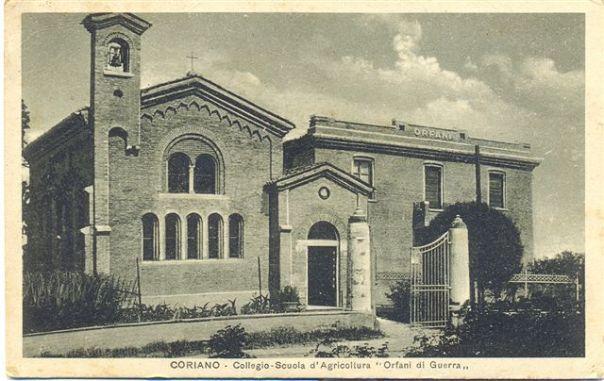 Il Collegio-Scuola di Agricoltura "Orfani di Guerra" in una cartolina d'epoca